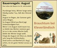 8 Bauernregel August